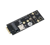 Reinscer M.2 (NGFF) - Adaptador de llave B con ranura SIM para módulo 3G/4G/5G, soporta tarjeta nano SIM y 3042/3052 tipo M.2 Key B tamaño de tarjeta
