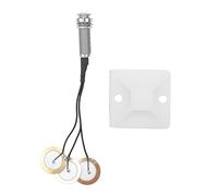 Reinscer Micrófono de contacto piezoeléctrico con 3 transductores de pastillas con conector de clavija para Kalimba