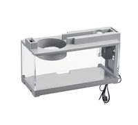 Reinscer Mini Acuario Acuario Kit Iniciador Silenciador Filtro de Flujo de Agua Mini Acuario Paisaje Decoración de Escritorio de Oficina B