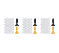 Reinscer Pegatinas antideslizantes para bañera, 72 unidades para la ducha, con 6 rascadores, tiras antideslizantes, base para el suelo de la bañera, cinta adhesiva, alfombrilla
