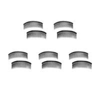 Reinscer Peine de pelo de plástico negro de 24 dientes, 10 unidades