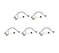 Reinscer Piezo, amplificador precableado con salida de 6,35 mm, 5 unidades, 27 mm, para guitarra acústica, ukelele, cigarros y guitarra