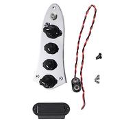 Reinscer Placa de control universal 5 Jazz -08 Bass Loaded Control Plate para repuesto de guitarra de 4/5 cuerdas