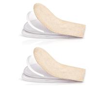 Reinscer Plantillas ajustables para aumentar la , elevadores de talón de gel de 3 , plantillas para diferencias de longitud de pierna, tendinitis de Aquiles