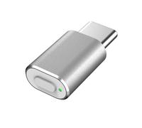 Reinscer Ratón tipo C Jiggler, Mover de Ratón Inreconocible, Coctelera de Ratón USB-C, movimiento simulado del ratón para mantener el ordenador despierto, plata