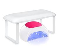 Reinscer Reposabrazos para uñas, reposabrazos extraíble para Nails Tech, reposamuñecas antideslizante para Nails Tech