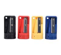 Reinscer Sacapuntas para lápices - 4 Pack Sacapuntas manual para lápices planos, sacapuntas portátil