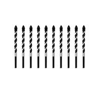 Reinscer Taladro de múltiples propósitos, 10 piezas 6 mm multimaterial kit de brocas para perforar agujeros en azulejos, vidrio, hormigón, ladrillo y plástico, así como carburo de tungsteno punta de