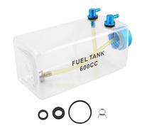 Reinscer Tanque de combustible gasolina botella de plástico transparente 600CC CNC para RC Gas y Nitro Avión