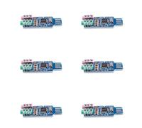 Reinscer Tarjeta de sonido del controlador USB libre 6X Cm108 USB tarjeta de sonido chip azul