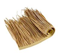 Reinscer Techo de paja para bricolaje, alfombra de césped, paneles decorativos de paja, vegetación de plástico