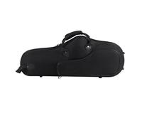 Reinscer Tela Oxford impermeable saxofón alto bolsa grande caja sax funda suave con correa de hombro ajustable, negro