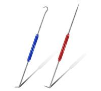 Reinscer Trazador de Doble Punta, 2 Piezas Gancho de Herramienta de Trazado de Metal y Herramienta de Marcado de Punta de 45 Grados y 90 Grados para Maquinistas, TéCnicos