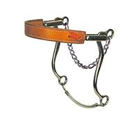Reinsman 951 Hackamore mecánico para caballo - Nariz plana de cuero - mejillas de 8 pulgadas - Etapa C