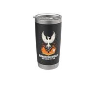 Reinventándome fénix carrera cambio crecimiento fuego Vaso térmico de acero inoxidable de doble pared