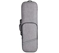 Reionppy Estuche para violín rectangular de tamaño completo 4/4, muy portátil, con correas de transporte