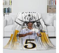 REIPOL Bellingham Manta Llamativo - Fútbol Manta Cálida Suave Que Aporta Comodidad Y Felicidad En Todas Las Estaciones - Sofá Cama Oficina Viaje Acampada Decoración 40x50inch(100x130cm)