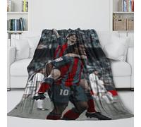 REIPOL Messi Fútbol Manta Cómoda Cálida - Cobija Acogedora para Cama Sofá Oficina Cuna - Mantas para Niños Jóvenes Adultos - Brinda Calidez Y Felicidad - Cumpleaños Navidad Boda Regalo(127x152cm)