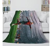 REIPOL Ronaldo Fútbol Manta Franela - para Compartir Y Preservar La Temperatura De Los Demás - Cobija Agradable A La Piel para Envolver Algo Calidez Y Felicidad En Esas Noches Más Frías(150x200cm)