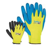 Reis Familiar_5 - Guantes de protección (6 unidades, talla 5), color amarillo, negro y azul
