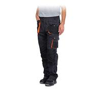 Reis FORECO-T SBP 50 Pantalón de Protección, Acero/Negro/Naranja, Talla 50