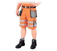 REIS Pantalones de protección para hígado & Hollman LH-FMNX-TS_PSBL Forma: cortos, naranja-gris-negro, talla L
