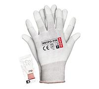 Reis Rnypo-FIN10 - Guantes de protección, color blanco, 10 tamaños, 12 unidades