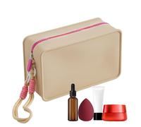 Reise-Kulturbeutel, Silikon-Make-up-Tasche für Reisen | Silikon-Make-up-Organizer-Beutel - Tragbare Make-up-Tasche für Reisen, Wochenende, Schule, Geschäftsreise, caqui, Se référer au descriptif