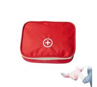 Reiseapotheke Tasche leer,Erste Hilfe Set Outdoor,Ersten Hilfe Tasche leer,First Aid Kit,Notfalltasche,MedikamentenTasche Klein,Hausapotheke,Medizinische AufbewahrungsTasche,Reise Zubehör, rojo