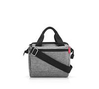 reisenthel allrounder cross - Pequeño bolso crossbody con correa de hombro desmontable y ajustable, hecho de un material repelente al agua, en plata Twist silver