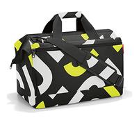 reisenthel allrounder L pocket - Bolso versátil para viajes, trabajo y ocio, con una práctica función para engancharlo a un carrito, en negro, Couleur:gelb