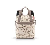 reisenthel allrounder R - Mochila y bolsa de transporte en 1 - Con solapa para carrito de viaje, Smiley Teddy Chocolate, Einheitsgröße