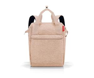 reisenthel allrounder R - Mochila y bolsa de viaje en uno - Con lengüeta de inserción para carro de viaje, Couleur:twist coffee