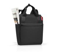 reisenthel allrounder R - Mochila y bolso en uno, con solapa para carritos de viaje, en negro