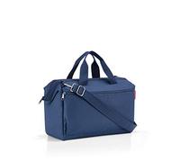 reisenthel allrounder S pocket - Bolso elegante y funcional para viajes, trabajo u ocio, con una práctica función de enganche al carrito de viaje, en negro, Couleur:blau