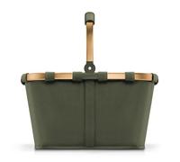 reisenthel Carrybag - Cesta de la Compra Estable con Mucho Espacio de Almacenamiento y práctico Bolsillo Interior, diseño Elegante y Resistente al Agua, Forest Gold, Einheitsgröße, Casual