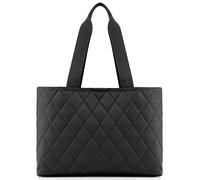 reisenthel classic shopper L rhombus black - Amplia bolsa de la compra y elegante bolso de mano en uno - De material hidrófugo