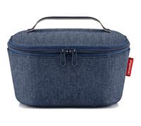 reisenthel coolerbag S Pocket - Bolsa térmica para Transportar Comida, Hecha de Botellas Pet recicladas, para Llevar la Comida al Trabajo o al Colegio, en Negro, Couleur:Herringbone Dark Blue