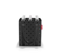 reisenthel Bottlebag - 9 compartimentos, fácil reciclaje de botellas, correas, Glossy Dots Black, 24 x 24 x 28 cm, Bottlebag glossy dots black