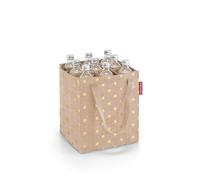 reisenthel Bottlebag - 9 compartimentos, fácil reciclaje de botellas, correas, Metallic Dots Coffee, 1 stück (1er Pack)