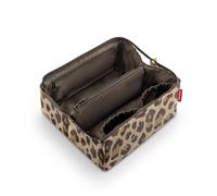 reisenthel Boxy Cosmetic-Case Leo Macchiato - Estuche Plegable para Viaje con Mucho Espacio de Almacenamiento. 2 Compartimentos Interiores: para más Orden