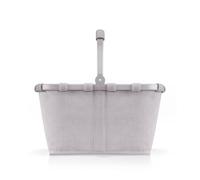 reisenthel Carrybag - Cesta de la Compra Estable con Mucho Espacio de Almacenamiento y práctico Bolsillo Interior, diseño Elegante y Resistente al Agua, Gris Pana, Cesta de la Compra
