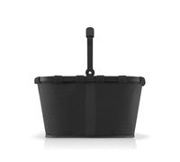 reisenthel Carrybag - Cesta de la compra estable con mucho espacio de almacenamiento y práctico bolsillo interior, diseño elegante y resistente al agua, malla, negro, Mittelgroße