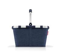 reisenthel Carrybag - Cesta de la compra estable con mucho espacio de almacenamiento y práctico bolsillo interior, diseño elegante y resistente al agua, Twist Navy, 28 x 48 x 29 cm, Contemporáneo