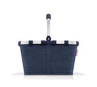 reisenthel Carrybag - Cesta de la compra estable con mucho espacio de almacenamiento y práctico bolsillo interior, diseño elegante y resistente al agua, Twist Navy, 28 x 48 x 29 cm, Contemporáneo