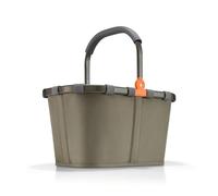 reisenthel Carrybag - Cesta de la compra resistente con mucho espacio de almacenamiento y práctico bolsillo interior, diseño elegante y resistente al agua, verde oliva, talla única, Casual