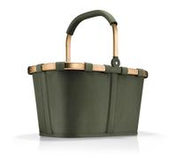 reisenthel Carrybag Forest Gold - Cesta de la compra estable con mucho espacio de almacenamiento y práctico bolsillo interior, diseño elegante e impermeable