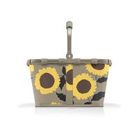 reisenthel Carrybag Frame Sunflowers - Cesta de la compra estable con mucho espacio de almacenamiento y práctico bolsillo interior, diseño elegante y resistente al agua