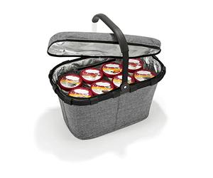 reisenthel carrybag iso - Cesta térmica para irte de picnics e irte de compras, con tapa de cierre, estructura robusta y con un diseño elegante resistente al agua y a los roces, en rojo