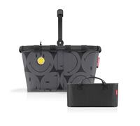 reisenthel Carrybag + Organizador: organizador de bolsillo funcional: para aún más orden en tu cesta de la compra reisenthel, Smiley Grey + Black